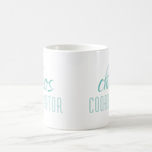 Mug Coordinateur du Chaos Script Turquoise (Centre)