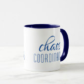 Mug Coordinateur du Chaos Texte typographique (Devant droit)