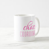 Mug Coordinateur du Chaos Texte typographique (Devant droit)
