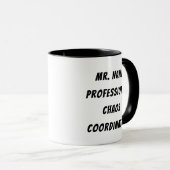 Mug Coordinateur professionnel du chaos avec nom (Devant droit)