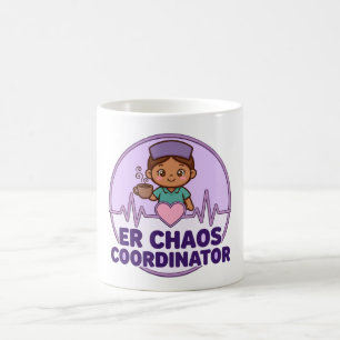 Mug Coordonnateur de chaos des urgences — Jolie infirm