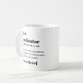 Mug Coordonnateur de chaos personnalisé  (Devant gauche)