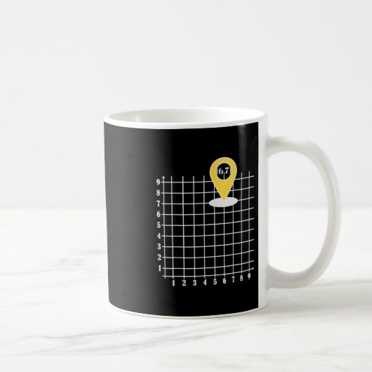 Mug Coordonnée 6 Numéro 67 Six Sept Meme (Droite)