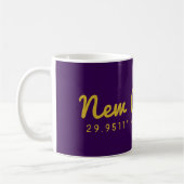 Mug Coordonnées de la Nouvelle-Orléans (Gauche)
