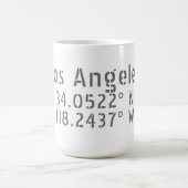 Mug Coordonnées de Los Angeles (Centre)