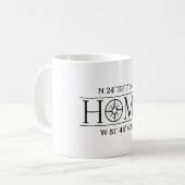 Mug Coordonnées GPS de la maison (Devant gauche)