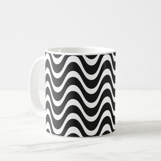 Mug Copacabana Vagues Art Abstrait (Devant gauche)