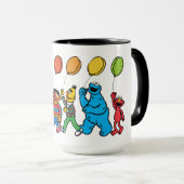 Mug Copains de Rue Sésame | Ballons de fête (Devant droit)
