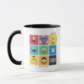Mug Copains de Rue Sésame | Blocs de couleur (Gauche)
