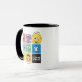 Mug Copains de Rue Sésame | Blocs de couleur (Devant gauche)