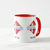 Mug Copenhague capitale Danemark Retro voilier (Devant droit)