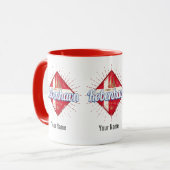 Mug Copenhague capitale Danemark Retro voilier (Devant gauche)