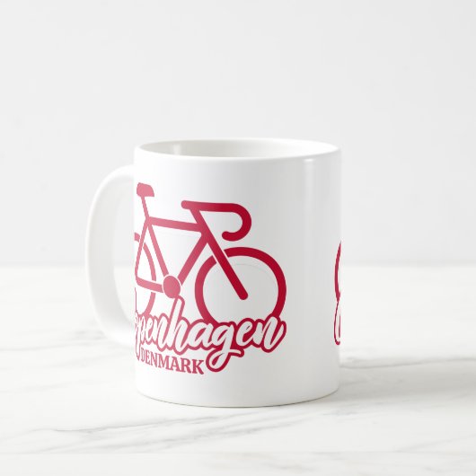 Mug Copenhague Danemark Cyclisme (Devant gauche)