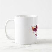 Mug Copenhague skyline in watercolor (Gauche)