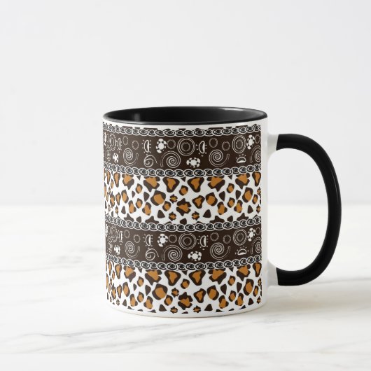 Mug Copie africaine avec le motif de peau de guépard (Droite)