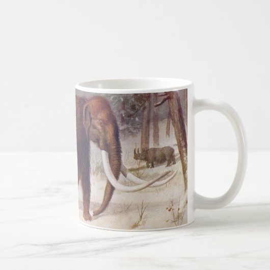 Mug Copie antique animale préhistorique de mammouth (Droite)