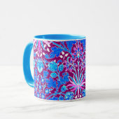 Mug Copie, Aqua et pourpre de jacinthe de William (Devant gauche)