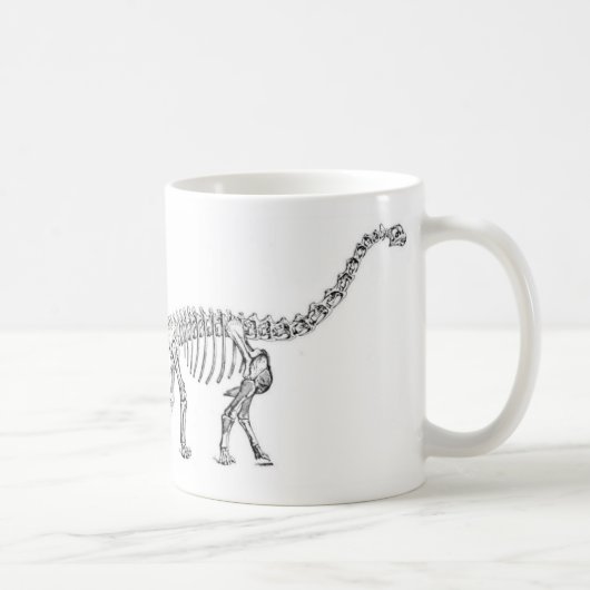 Mug Copie d'antiquité de dinosaure de Camarasaurus (Droite)