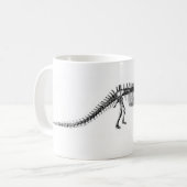 Mug Copie d'antiquité de dinosaure de Diplodocus (Devant gauche)