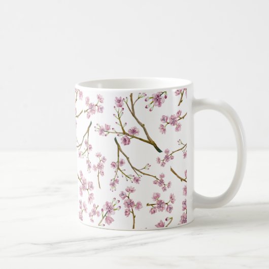 Mug Copie de fleurs de cerisier de Sakura (Droite)