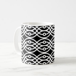 Mug Copie de kimono, blanche sur le noir