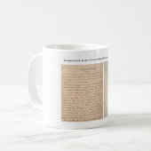 Mug Copie de Nicolay d'adresse de Gettysburg (1863) (Devant gauche)