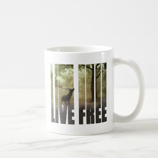 Mug Copie de photo de cerfs communs (Droite)