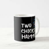 Mug Copie de Tow Chicks et un marteau drôle mignon2372 (Devant droit)