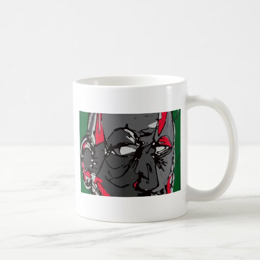 Mug Copie de visage d'art (Droite)