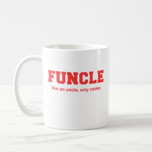 Mug Copie drôle d'université de Funcle (Gauche)