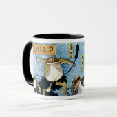 Mug Copie d'Ukiyo-e - grenouilles en tant qu'acteurs (Devant gauche)