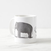 Mug Copie éteinte d'antiquité de mastodonte de (Devant gauche)