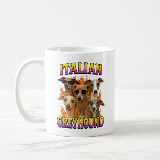 Mug Copie Lévrier Italien (Gauche)