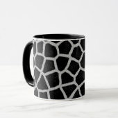 Mug Copie noire et blanche de girafe (Devant gauche)