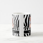 Mug Copie noire et blanche de zèbre (Centre)