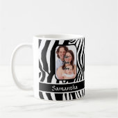 Mug Copie noire et blanche de zèbre (Gauche)