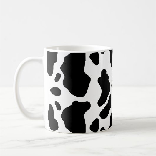 Mug Copie repérée de vache, motif de vache, fourrure (Gauche)