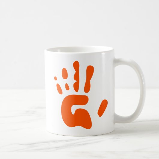 Mug Copie rouge de main (Droite)
