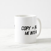 Mug Copier + Coller dans le lit Funny Office Co-Worker (Devant droit)