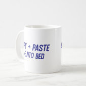 Mug Copier + Coller dans le lit Funny Office Co-Worker (Devant gauche)
