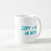 Mug Copier + Coller dans le lit Funny Office Co-Worker (Devant droit)
