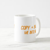 Mug Copier + Coller dans le lit Funny Office Co-Worker (Devant droit)