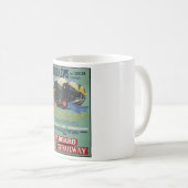 Mug Copies d'annonce d'affiche de Vintage voyage (Devant droit)