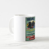 Mug Copies d'annonce d'affiche de Vintage voyage (Devant gauche)