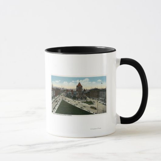 Mug Copley Vue Carré de l'église de la Trinité (Droite)