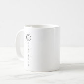 Mug Copyright Moderne Noir et Blanc Typographique (Devant gauche)
