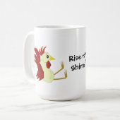 Mug Coq assis drôle (Devant gauche)