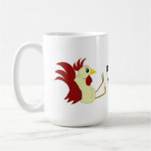 Mug Coq assis drôle (Gauche)