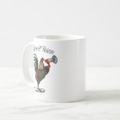 Mug Coq avec Loudhailer 2 (Devant gauche)