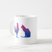 Mug Coq bisexuel et chatte (Devant gauche)